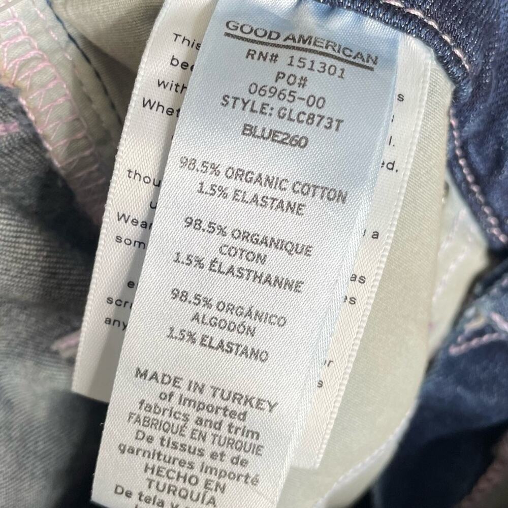 Good American Good Legs Skinny Crop Jeans Blue260 Women’s Sz 4/27 - Picture 6 of 6